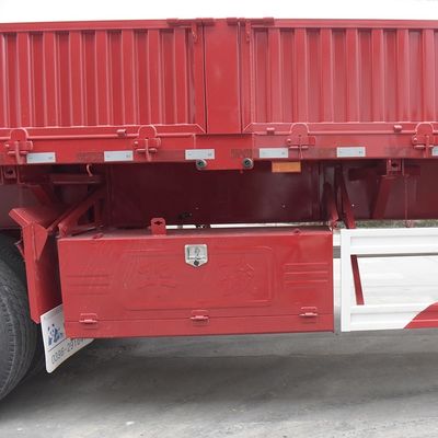 Tri-axles Double Side Dump Tipper Semi Trailer 600mm Wallboard Height 12R22.5 Tire