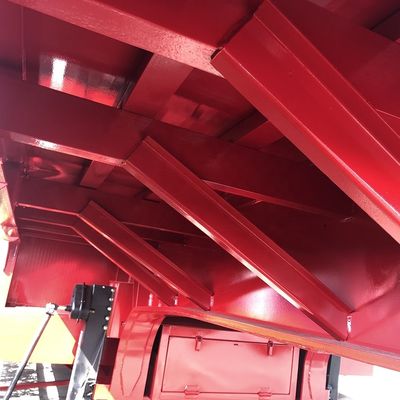 ABS Anti-lock Braking System Equipped CIMC HUAJUN 3 Axle Low Bed Semi Trailer with Hydraulic Ramp HJGMCK20069