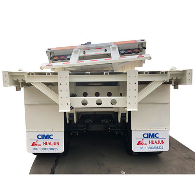Truck Trailer CIMC HUAJUN 4 Axle 45ft Platform Container Semi Trailer 13950*2500*1450