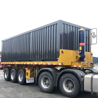 40000kg CIMC HUAJUN 3 Alxe Semi-Trailer Truck Trailer with Dump Body Steel FUWA 8500*2550*3400 CN HEN Hyva Ce