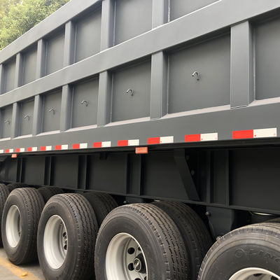 CIMC HUAJUN 40 Ton 3 Axle Multi Axle Hydraulic Dump Tipper Trailer for Trucking Needs