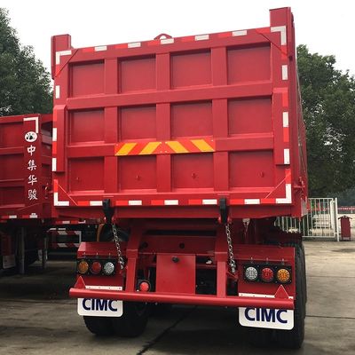 80T Rear Tipping Truck Trailer Semi Trailer with 3.5&quot; King Pin HJGMCK20103 from CIMC