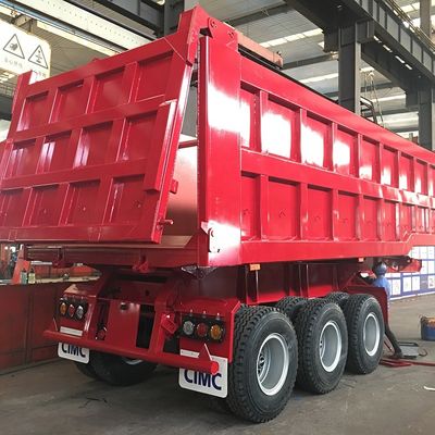 80T Rear Tipping Truck Trailer Semi Trailer with 3.5&quot; King Pin HJGMCK20103 from CIMC