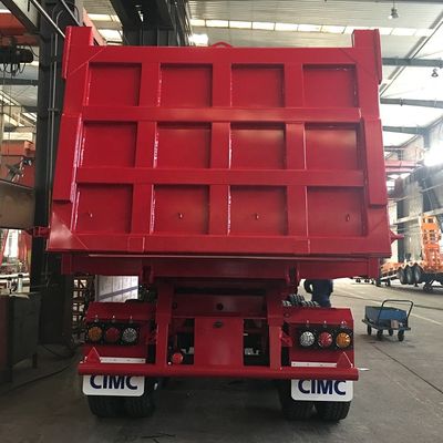 80T Rear Tipping Truck Trailer Semi Trailer with 3.5&quot; King Pin HJGMCK20103 from CIMC