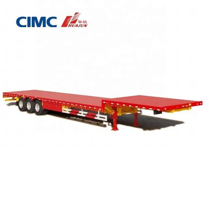 CIMC HUAJUN 60ton Lowboy Trailer with Mechanical Suspension and 17500*3000*1250mm Size