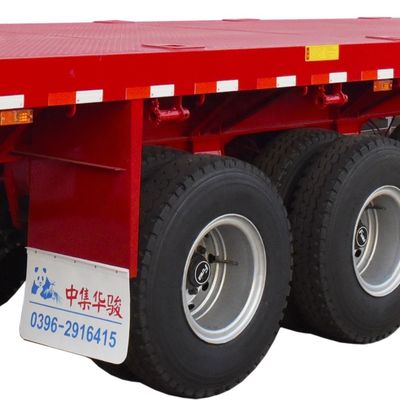 Truck Trailer CIMC HUAJUN 40ft Semi-trailer with FUWA Axle and Heavy-Duty Steel Body