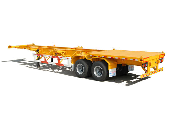 Transport 20/40 ft Containers with 40 ton Max Payload Skeletal Container Semi Trailer
