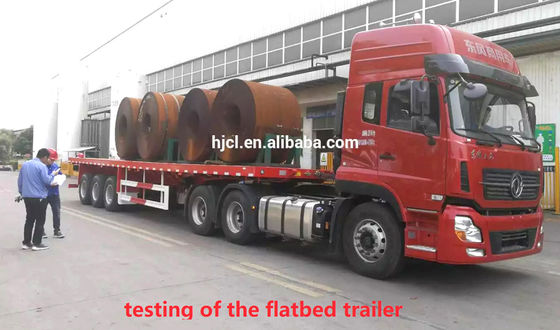Truck Trailer CIMC HUAJUN 40ft Semi-trailer with FUWA Axle and Heavy-Duty Steel Body