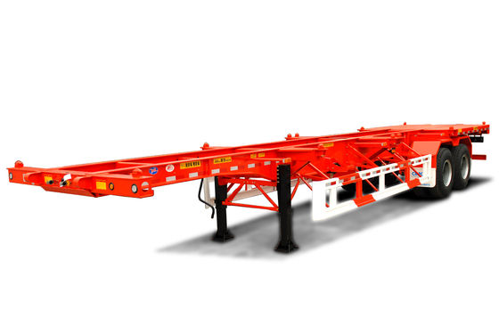 Transport 20/40 ft Containers with 40 ton Max Payload Skeletal Container Semi Trailer