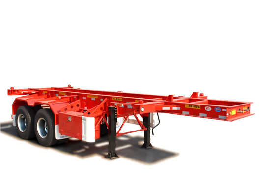 Transport 20/40 ft Containers with 40 ton Max Payload Skeletal Container Semi Trailer
