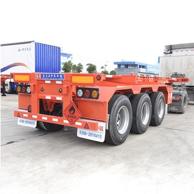 40T Max Payload Tri Axle Container Chassis Trailer with Mechanical Suspension System
