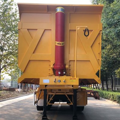 Hyva Hydraulic System 4 Axle FC Type Tipper Semi Trailer for Heavy Load Steel Hauling