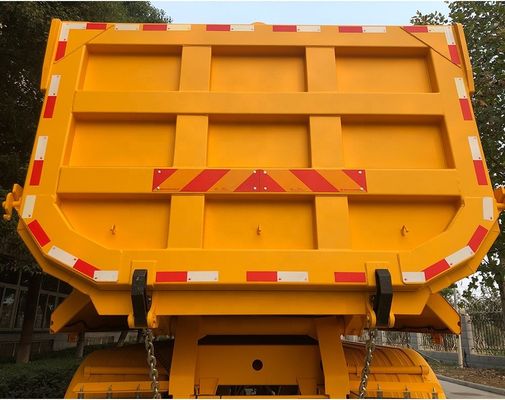Hyva Hydraulic System 4 Axle FC Type Tipper Semi Trailer for Heavy Load Steel Hauling