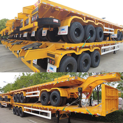 Steel Flatbed Trailer Train  Container Transportation in Mongolia