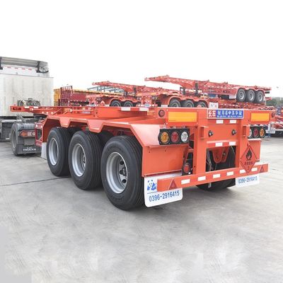 Design Container Chassis Skeleton Trailer Manufacturers in for 20 ft and 40 ft Transport