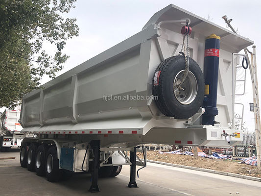 Best 57CBM ATV Tipping Trailer by CIMC with 13TON Axle FUWA and 12R22.5 Tires