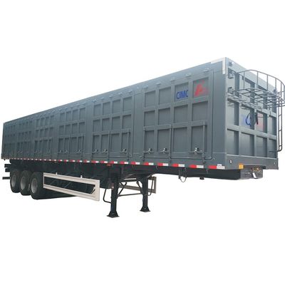 80 Tons Hydraulic Double Side Dump Tipping Truck Cargo Semi Trailer with 12.00R20 Tires