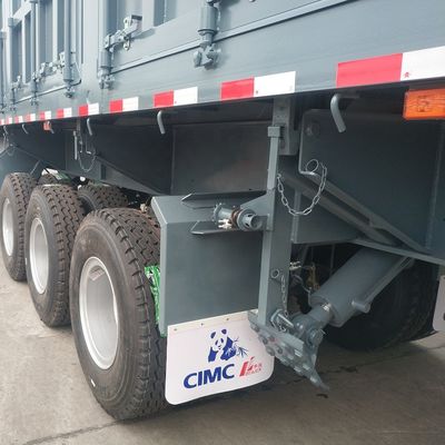 80 Tons Hydraulic Double Side Dump Tipping Truck Cargo Semi Trailer with 12.00R20 Tires