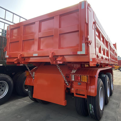 High Capacity 3 Axles Tractor Dumper Coal Transport Semi Trailer for 50-80 Tons Cargo