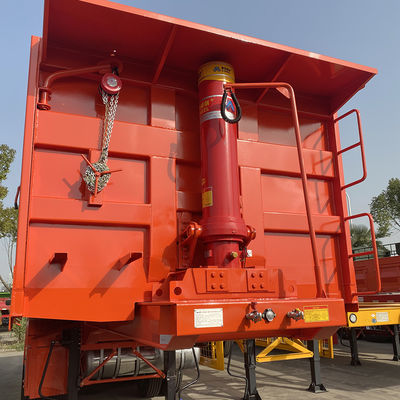 High Capacity 3 Axles Tractor Dumper Coal Transport Semi Trailer for 50-80 Tons Cargo