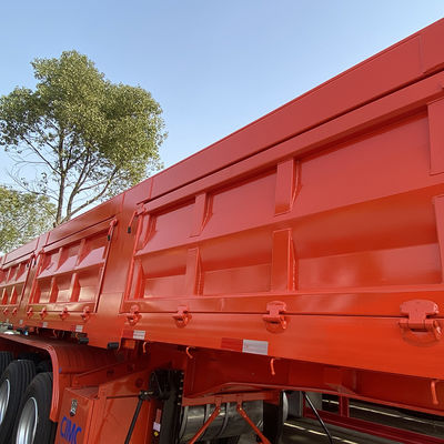 High Capacity 3 Axles Tractor Dumper Coal Transport Semi Trailer for 50-80 Tons Cargo