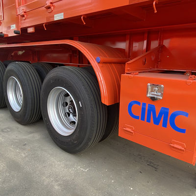 High Capacity 3 Axles Tractor Dumper Coal Transport Semi Trailer for 50-80 Tons Cargo