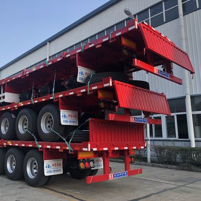 JOST 90 Kingpin and 13T FUWA Axle CIMC HUAJUN 3 Axle Fence Semi Trailer