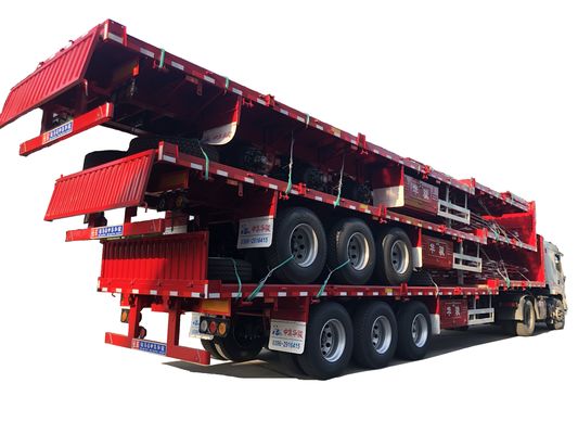 JOST 90 Kingpin and 13T FUWA Axle CIMC HUAJUN 3 Axle Fence Semi Trailer