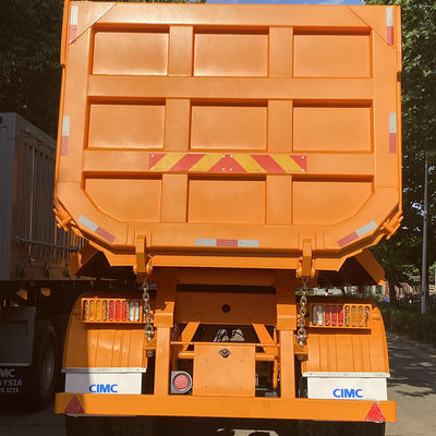 2022 Africa Model U-shaped Semi Trailer End Dump Truck with Stones and Sands Function