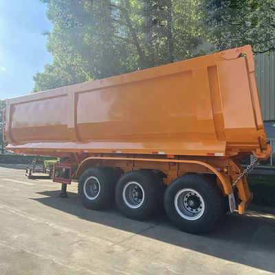 2022 Africa Model U-shaped Semi Trailer End Dump Truck with Stones and Sands Function