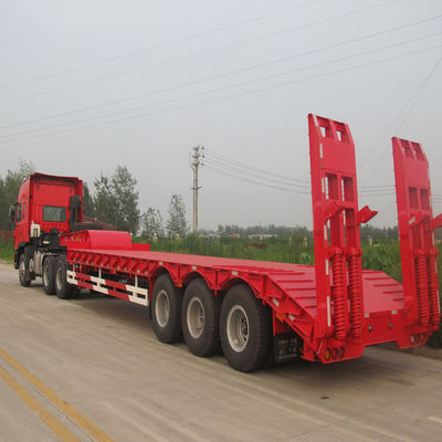 Heavy Duty Tri Axles Lowbed Semi Trailer Tire 295/60R22.5-18PR Main Beam 12/8/14