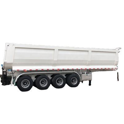 Main Beam 500mm Height Q345B CIMC Tipper Galvanised Crane Dump Semi Trailer Truck