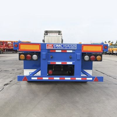 Landing Gear JOST Two-speed Flatbed Semi Trailer for Transporting 20ft 40ft Containers