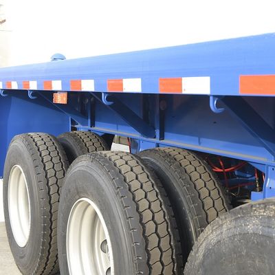 Landing Gear JOST Two-speed Flatbed Semi Trailer for Transporting 20ft 40ft Containers