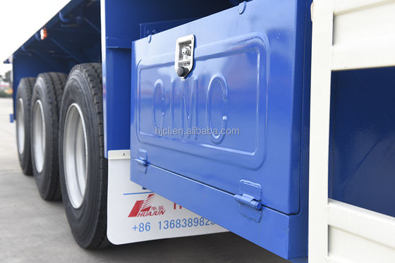 Landing Gear JOST Two-speed Flatbed Semi Trailer for Transporting 20ft 40ft Containers