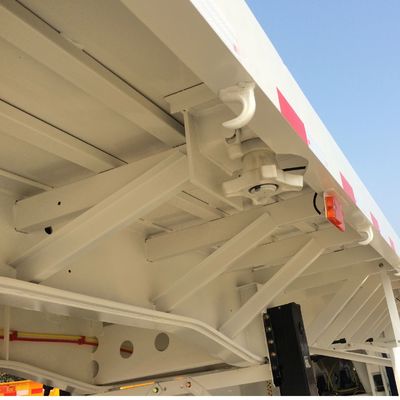 60Ton Max Payload Flatbed Semi Trailer Truck Trailers 4 Axles with Dual Line Braking System
