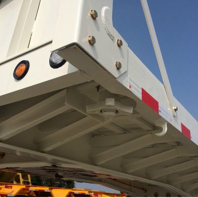 60Ton Max Payload Flatbed Semi Trailer Truck Trailers 4 Axles with Dual Line Braking System