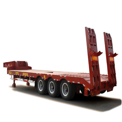 50/60/80/100 Tons Low Bed Trailer for Heavy Duty Excavator Transportation Solutions