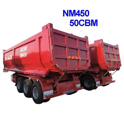 Mechanical Suspension U Shape Tipper Dump Trailer for Bulk Cargo Sand and Grain Transport