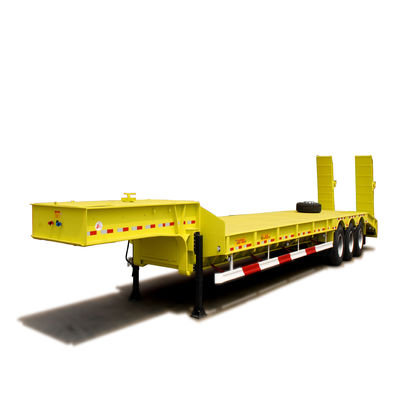 50/60/80/100 Tons Low Bed Trailer for Heavy Duty Excavator Transportation Solutions