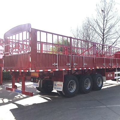 Leading JUNLONG L400 3 Axle 40 Tons Fence Semi Trailer for Heavy-Duty Applications