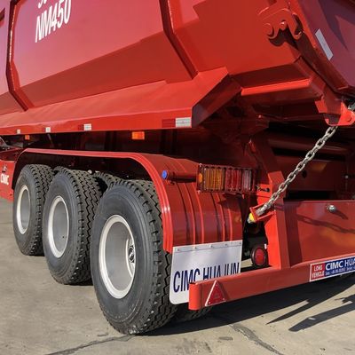 Mechanical Suspension U Shape Tipper Dump Trailer for Bulk Cargo Sand and Grain Transport