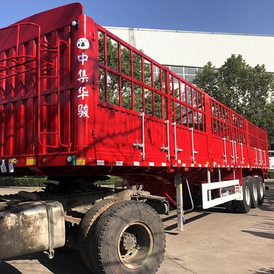 Leading JUNLONG L400 3 Axle 40 Tons Fence Semi Trailer for Heavy-Duty Applications