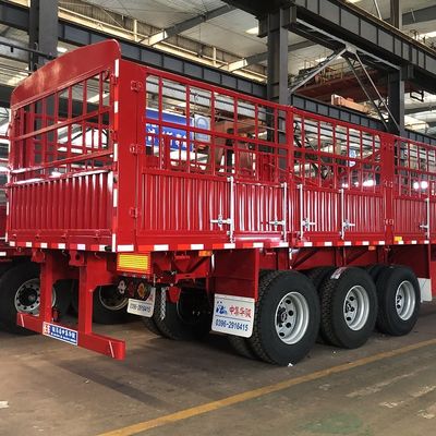 Leading JUNLONG L400 3 Axle 40 Tons Fence Semi Trailer for Heavy-Duty Applications