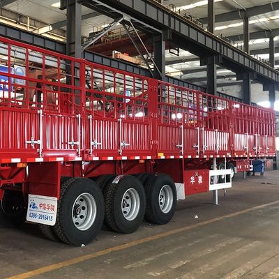 Leading JUNLONG L400 3 Axle 40 Tons Fence Semi Trailer for Heavy-Duty Applications