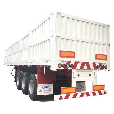 Transport coal cargo High Side Wall CIMC HUAJUN Cargo Trailer for Livestock Transport