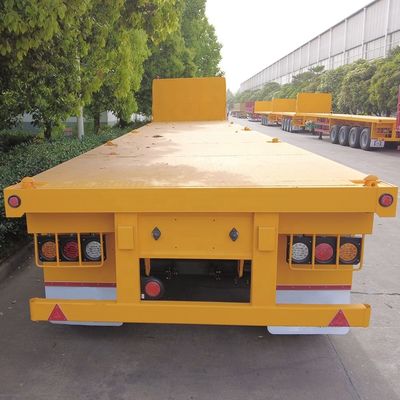 Long Distance Transportation 4 Axles Heavy Duty Flatbed Semi Trailer Truck and 12 Twist Locks
