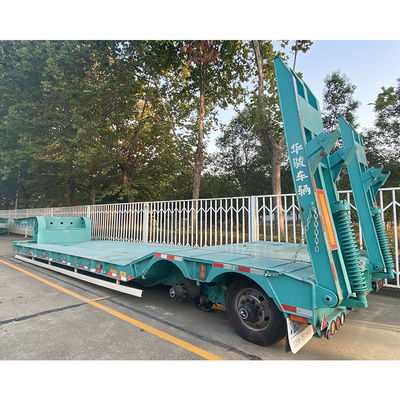 3 Axles Lowbed Trailer with Mechanical Suspension CIMC HUAJUN Stock