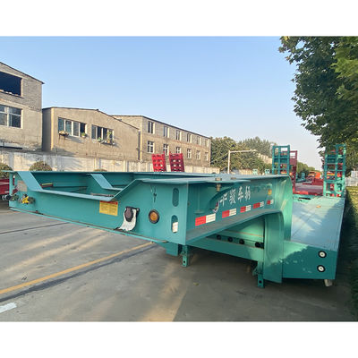 3 Axles Lowbed Trailer with Mechanical Suspension CIMC HUAJUN Stock