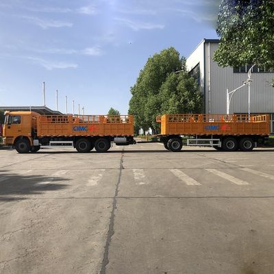 Top Design CIMC HUAJUN Stake Cargo Trailer with Double Box Fence Semi Trailer